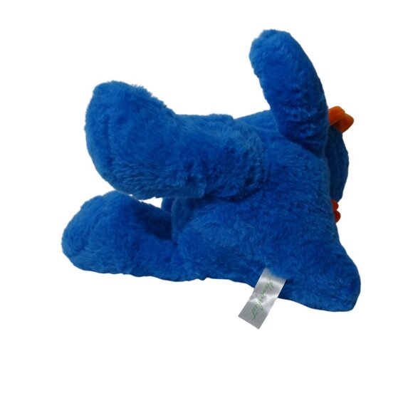 Homerbest Blue Orange Triceratops Dinosaur Plush Toy Stuffed Animal For All Ages - Picture 4 of 7